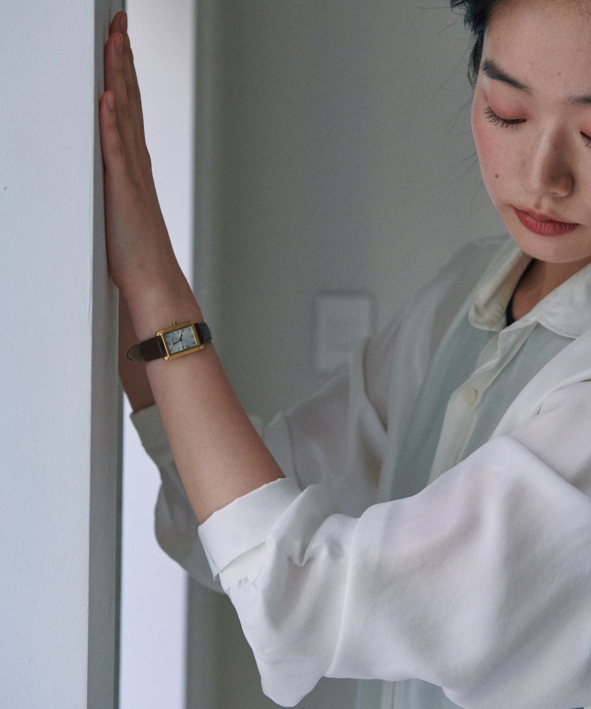베흐트(VERTE) Douze.03 / Tempo doux watch (brun)