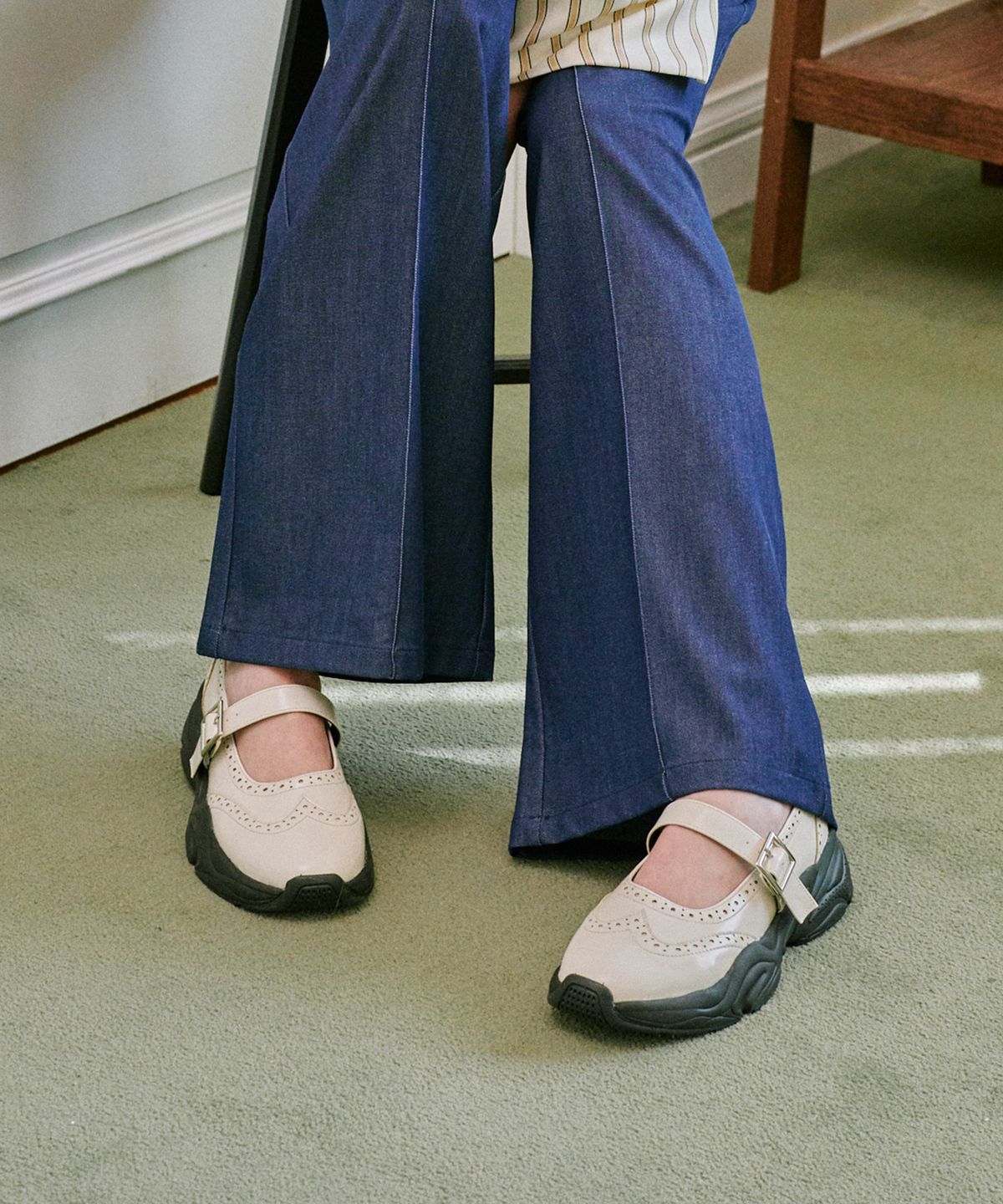 프리플라(FRI FLA) ljh7098 wingtip maryjane platform loafer _ 2colors
