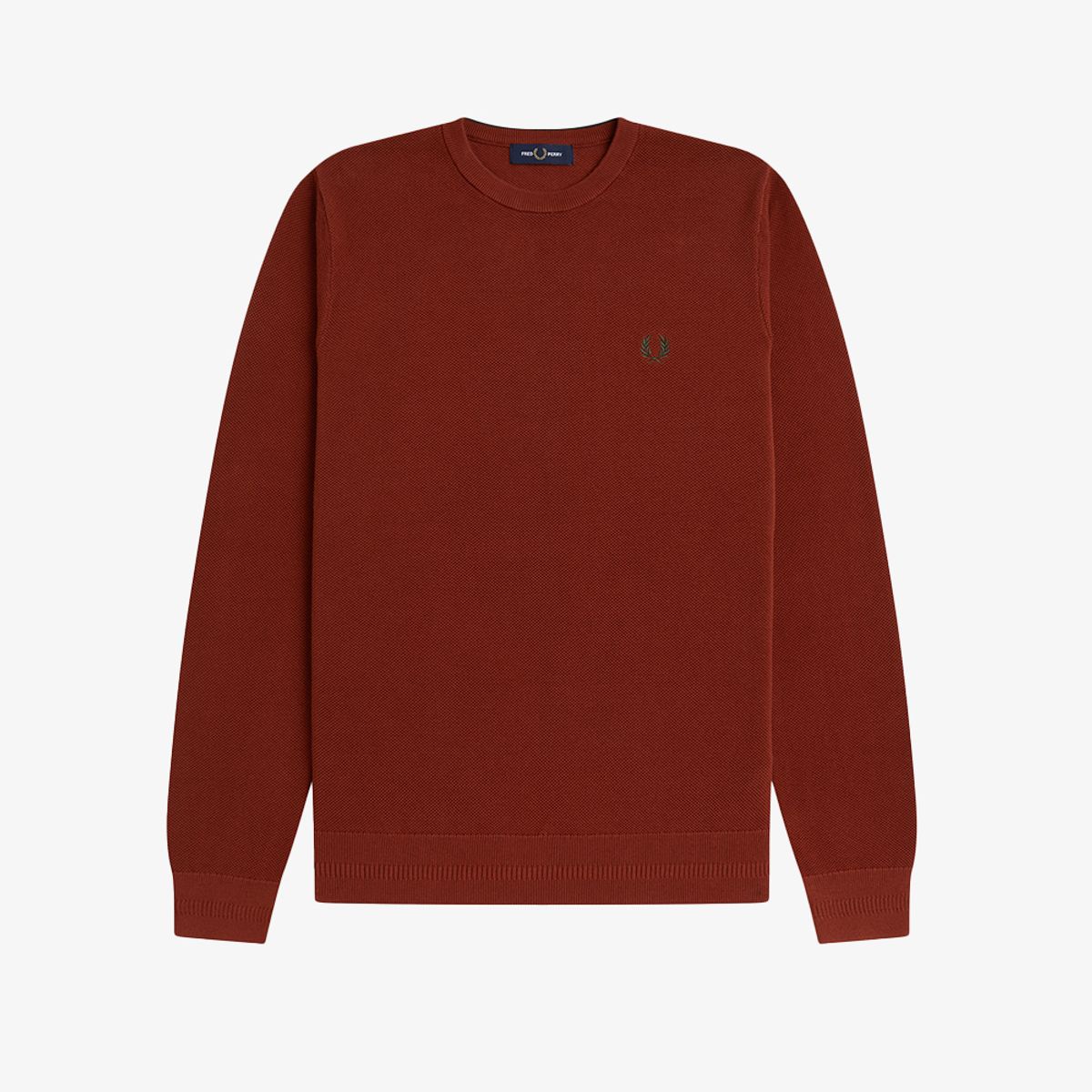 프레드페리(FRED PERRY) [Sharp] 피케 스티치 니트 - 브랜디 AFPM2G31309-28C