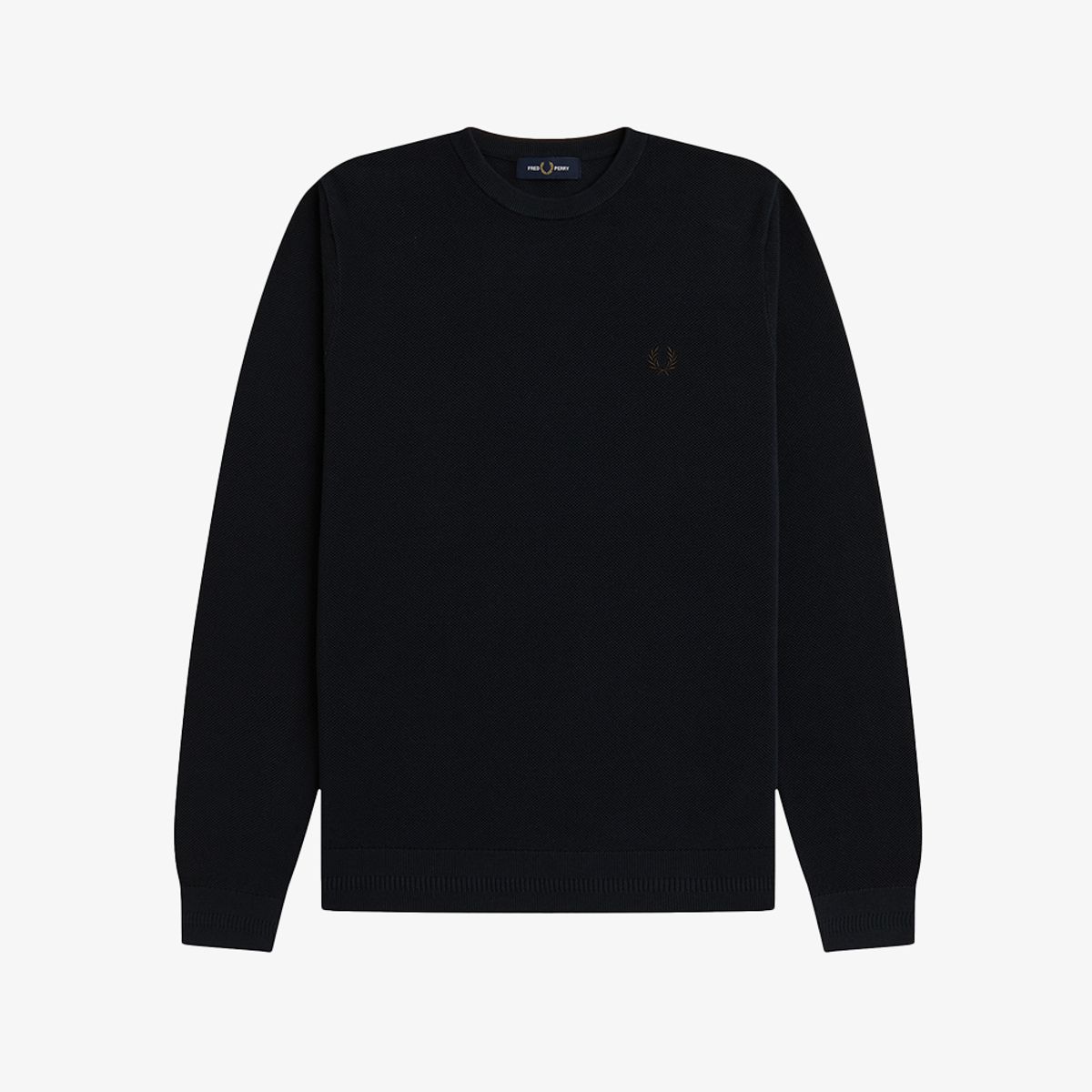 프레드페리(FRED PERRY) [Sharp] 피케 스티치 니트 - 네이비 AFPM2G31309-421