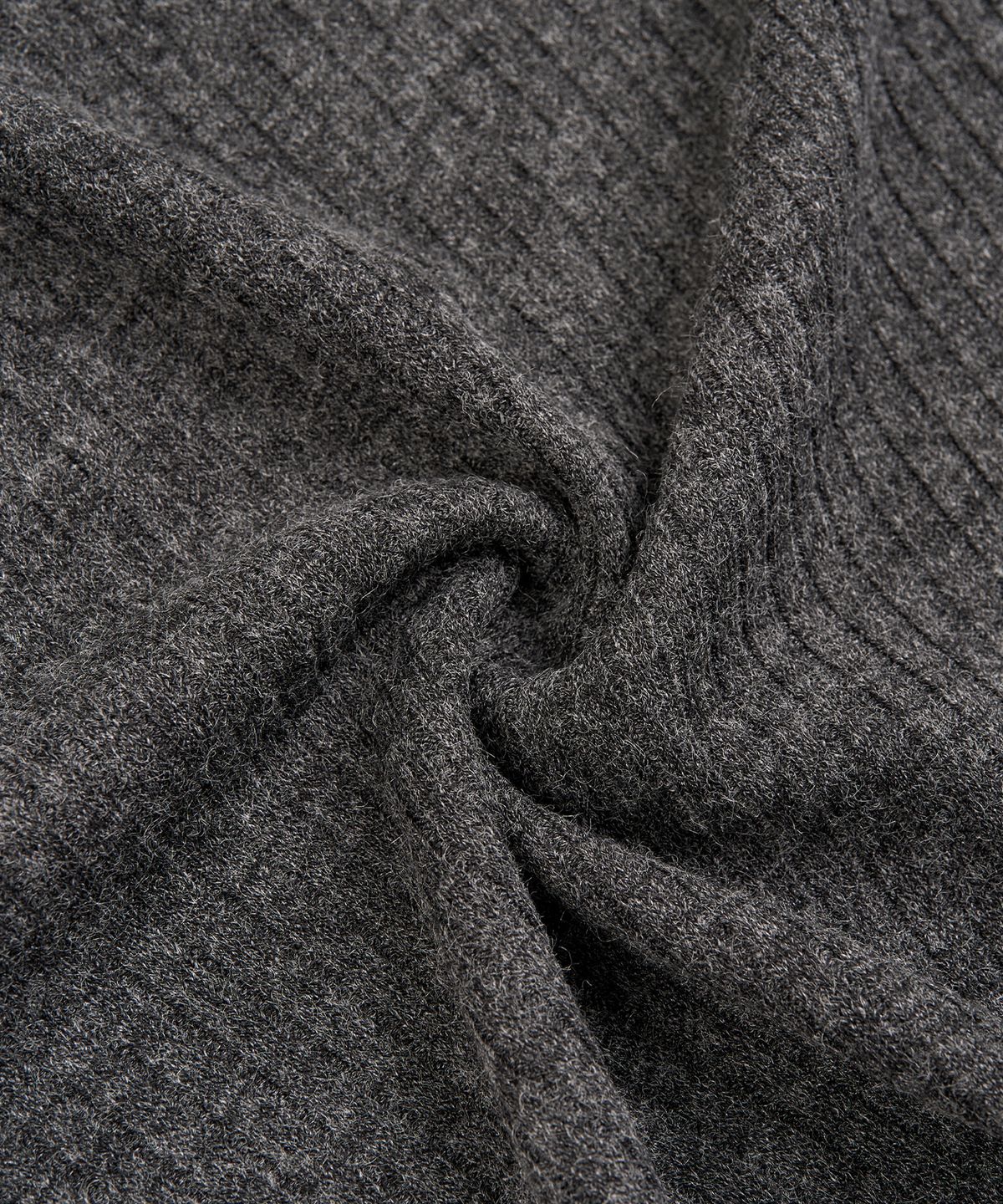 엑스컨테이너(EXCONTAINER) 후크 헨리넥 크롭 롱슬리브 (CHARCOAL)