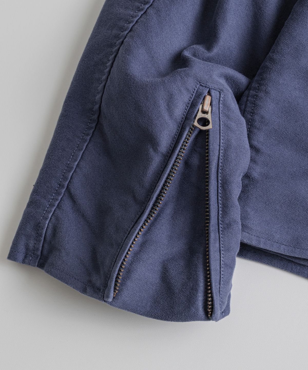 비헤비어(BEHEAVYER) DYED MOLESKIN DB RIDER JACKET vintage navy