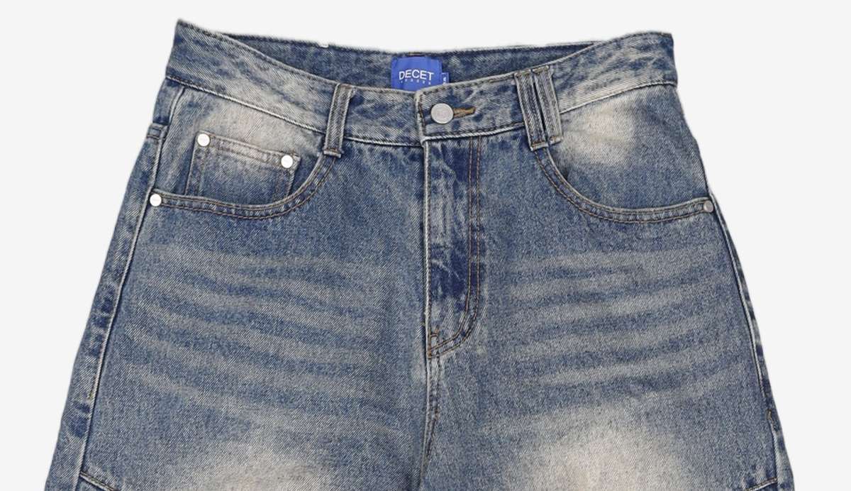 데케트(DECET) Balloon Wide Jeans DCPT055STNGRBlue 28