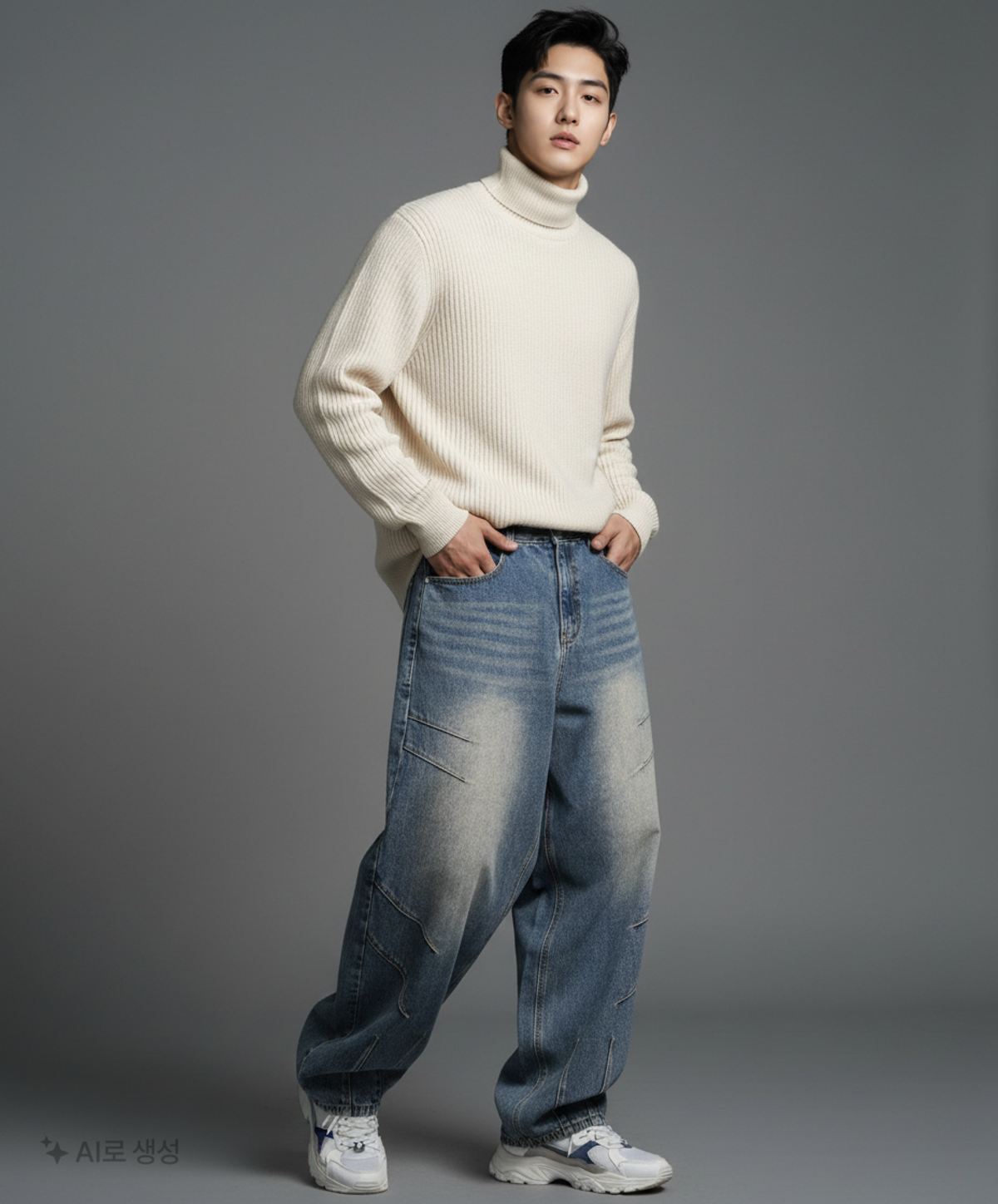 데케트(DECET) Balloon Wide Jeans DCPT055STNGRBlue 28