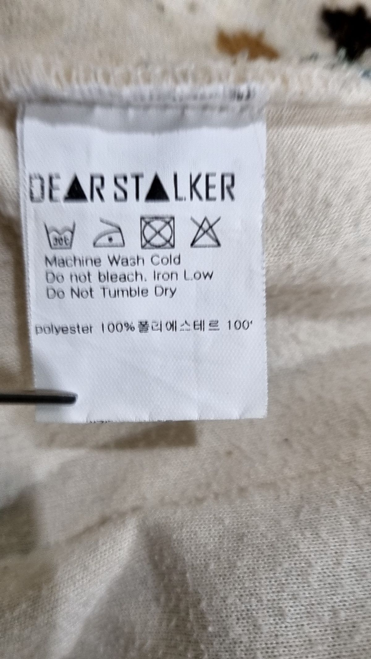 디어스토커(DEARSTALKER) 플리스 XS