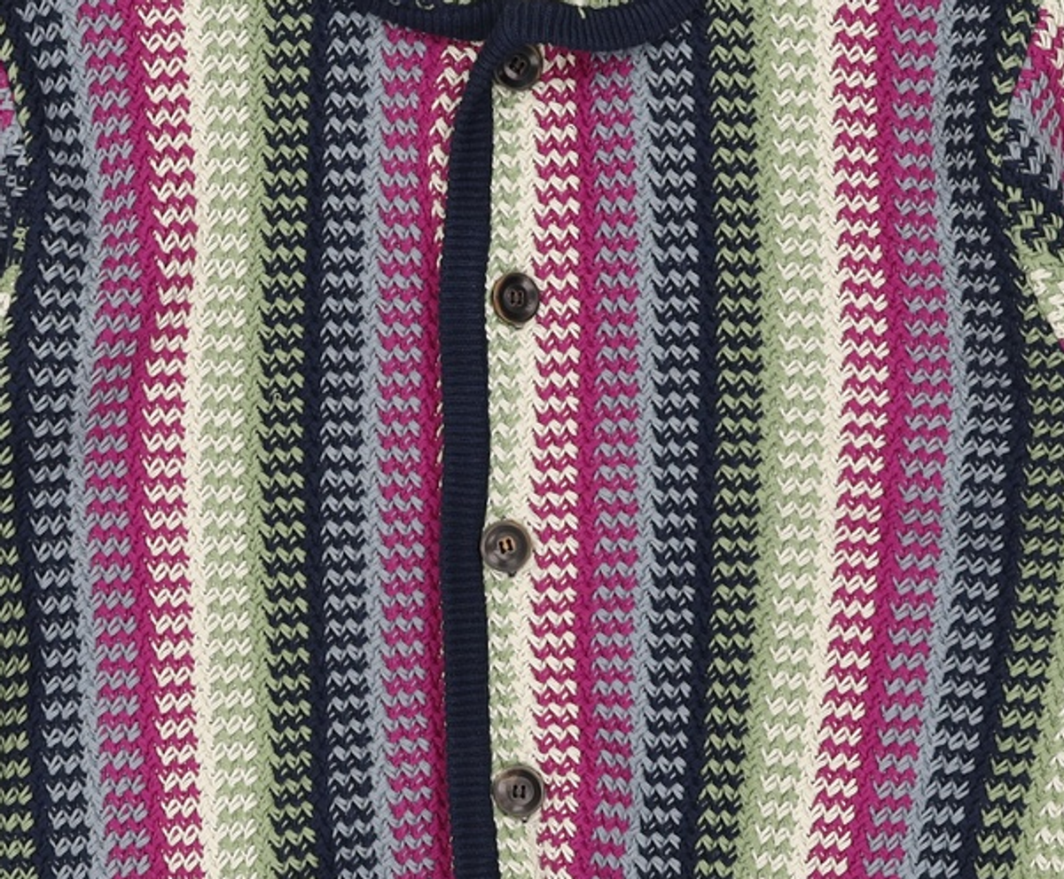 디스이즈네버댓(THISISNEVERTHAT) Crochet Knit Jacket Magenta M