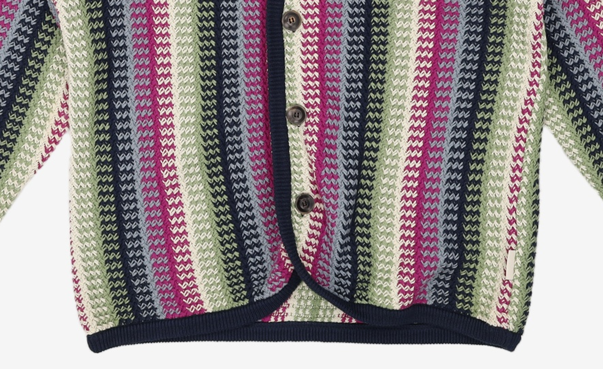 디스이즈네버댓(THISISNEVERTHAT) Crochet Knit Jacket Magenta M