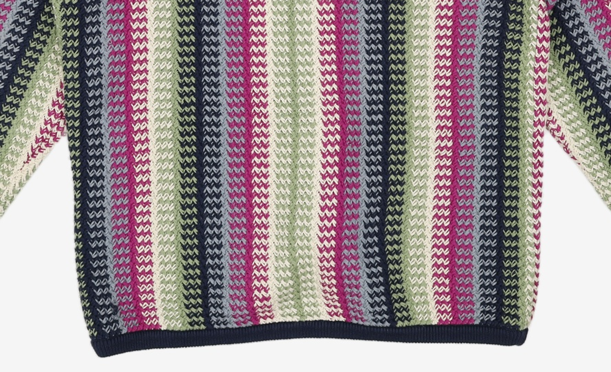 디스이즈네버댓(THISISNEVERTHAT) Crochet Knit Jacket Magenta M