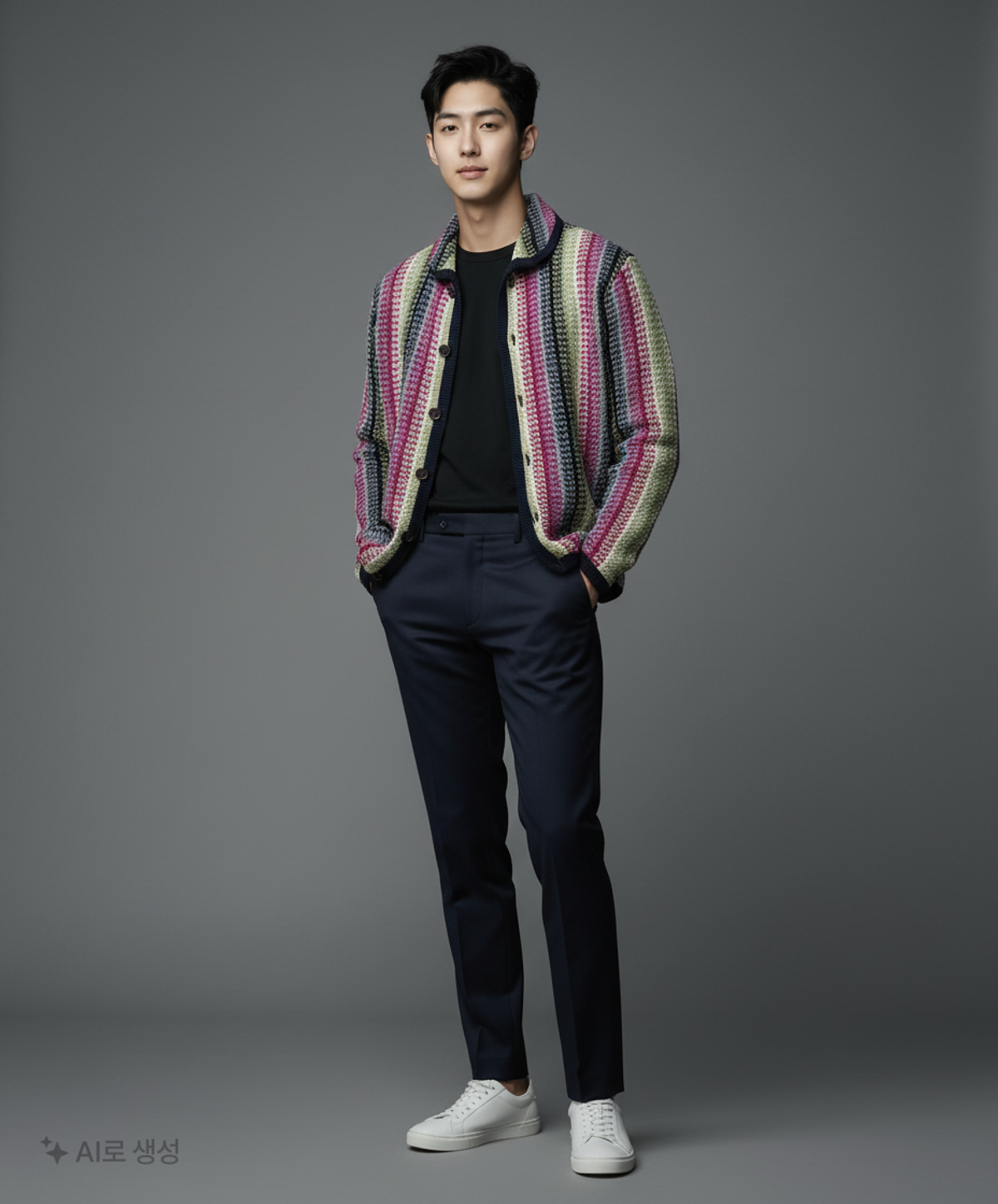 디스이즈네버댓(THISISNEVERTHAT) Crochet Knit Jacket Magenta M