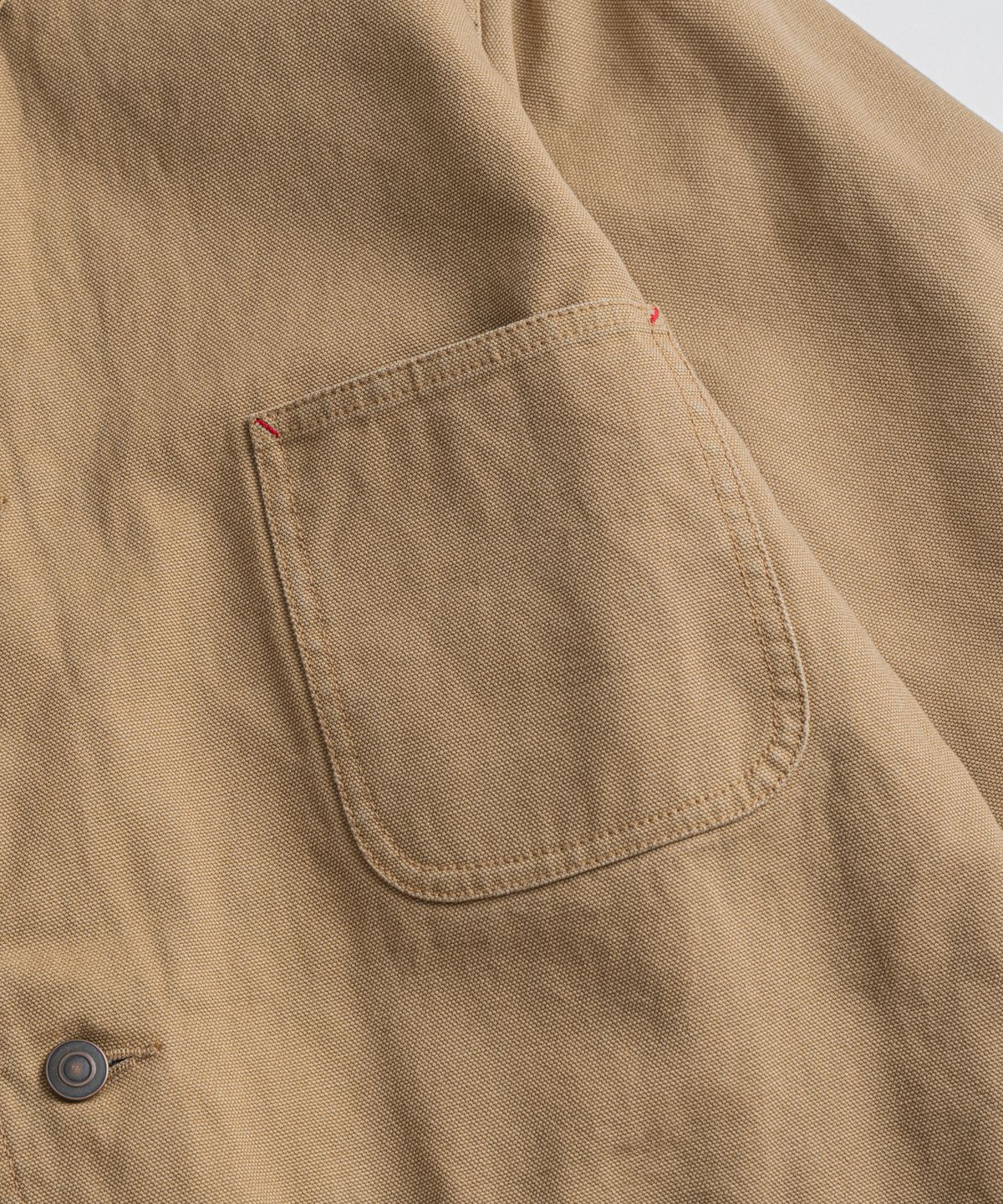 비헤비어(BEHEAVYER) WASHED LEATHER COLLAR COVERALL JACKET tan