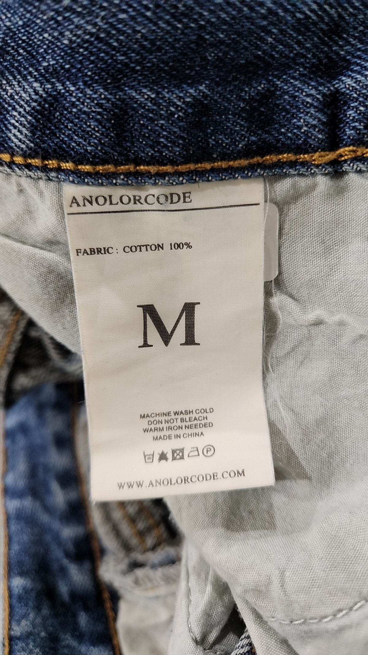 어널러코드(ANOLORCODE) 청/데님 팬츠 M