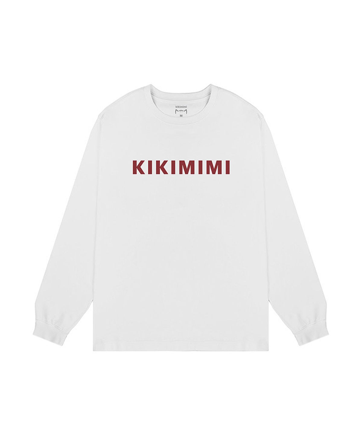 키키미미(KIKIMIMI) KIKIMIMI FONT RIB LONGSLEEVES (WHITE)