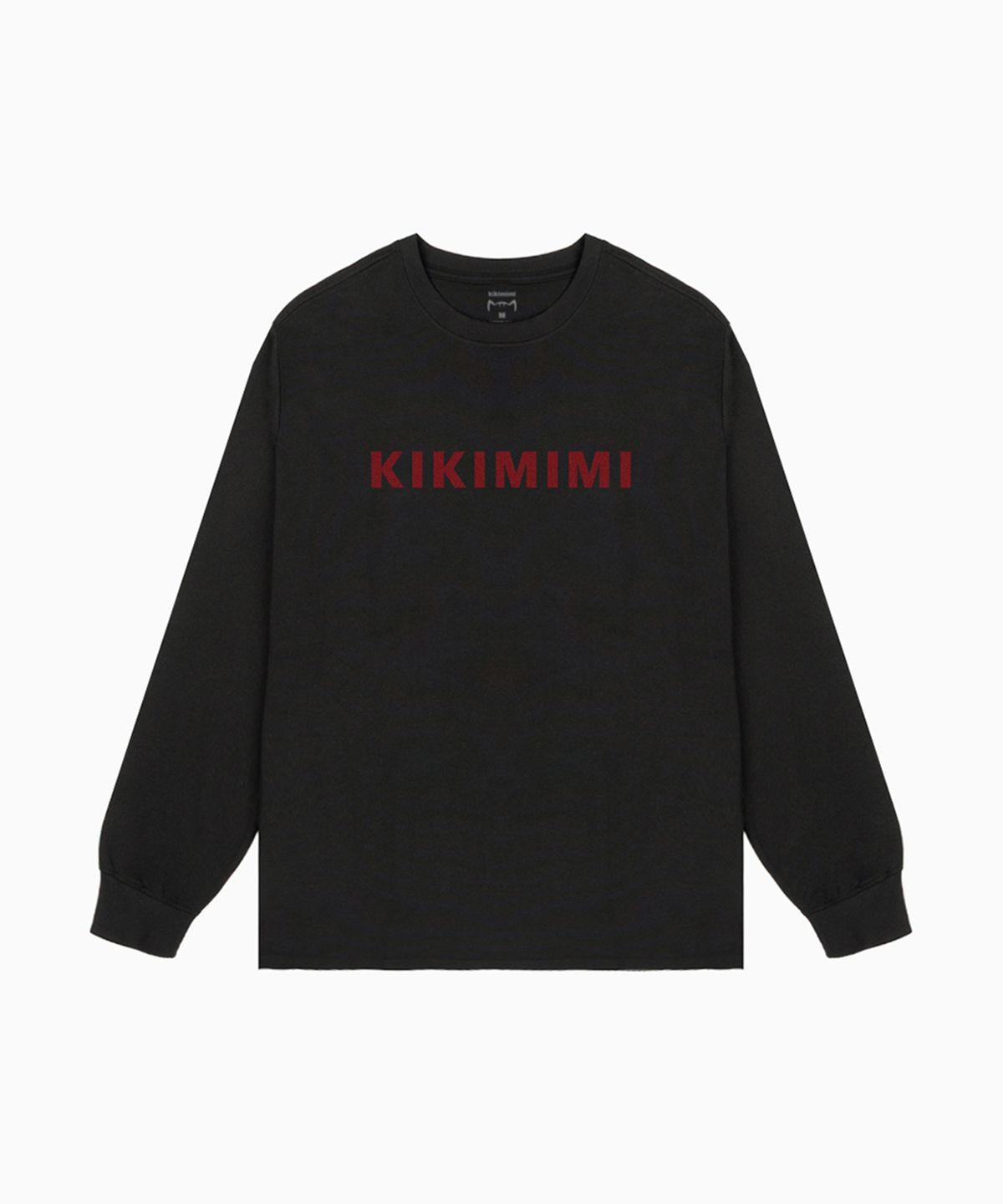 키키미미(KIKIMIMI) KIKIMIMI FONT RIB LONGSLEEVES (BLACK)