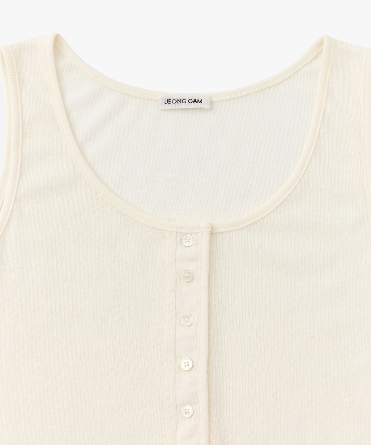 정감 스튜디오(JEONGGAM STUDIOS) Button Sleeveless_4 Color
