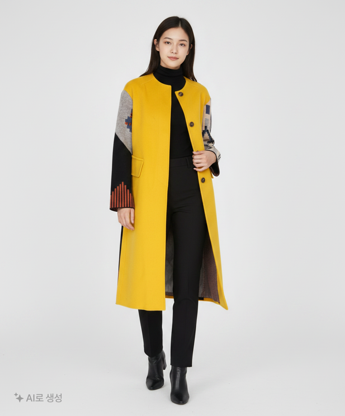 스타일 베네통(STILE BENETTON.) 겨울 싱글 코트 42