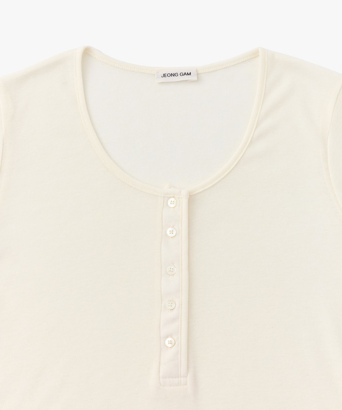 정감 스튜디오(JEONGGAM STUDIOS) Button Tee_4 Color