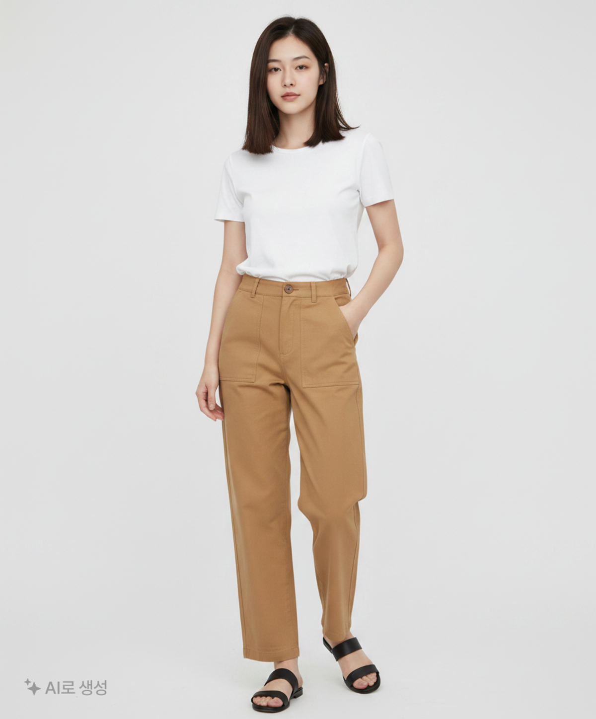 미쏘(MIXXO) 코튼 팬츠 26