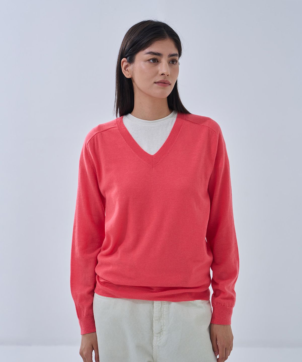 정감 스튜디오(JEONGGAM STUDIOS) Wool V-neck Kint_6 Color