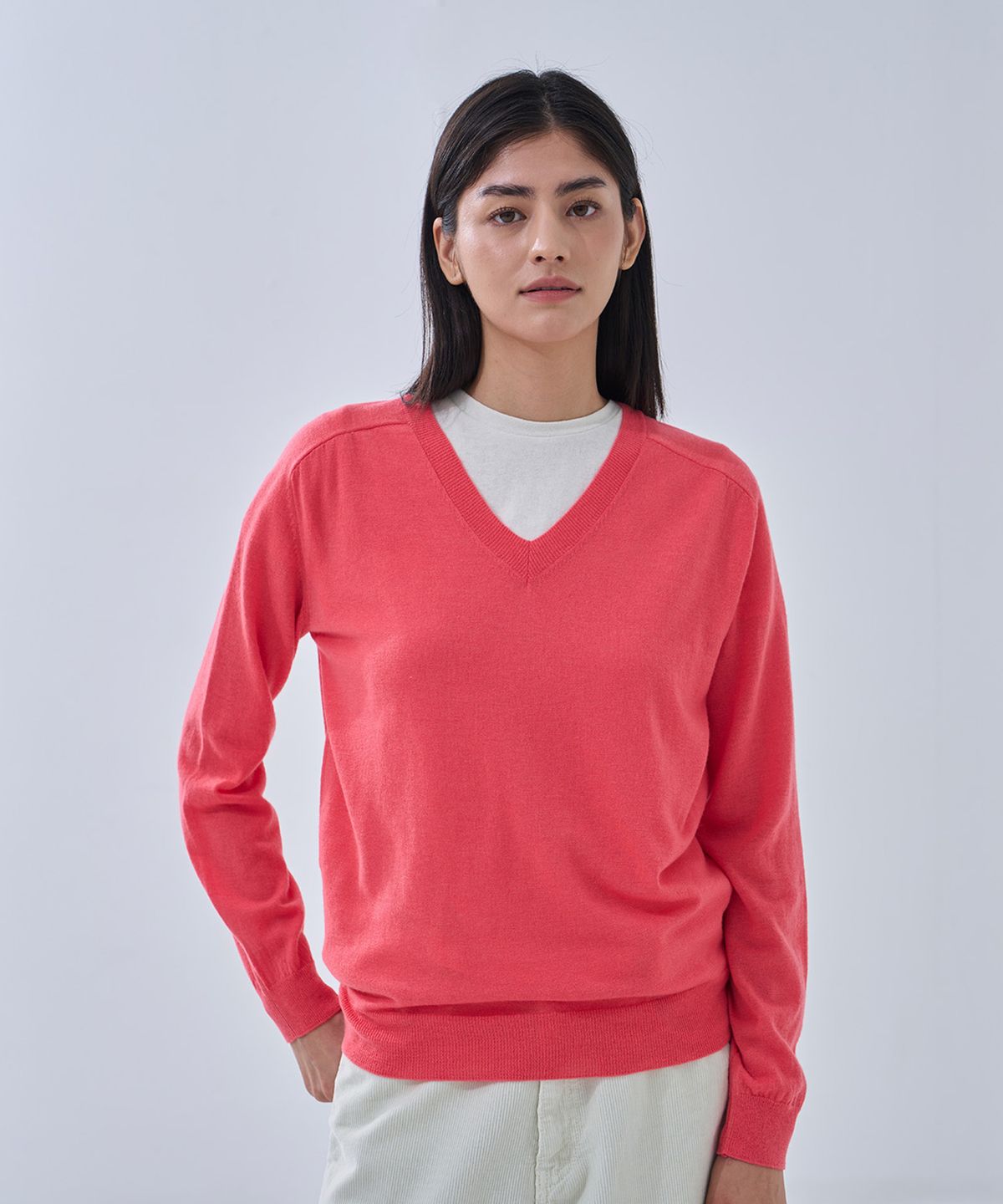 정감 스튜디오(JEONGGAM STUDIOS) Wool V-neck Kint_6 Color