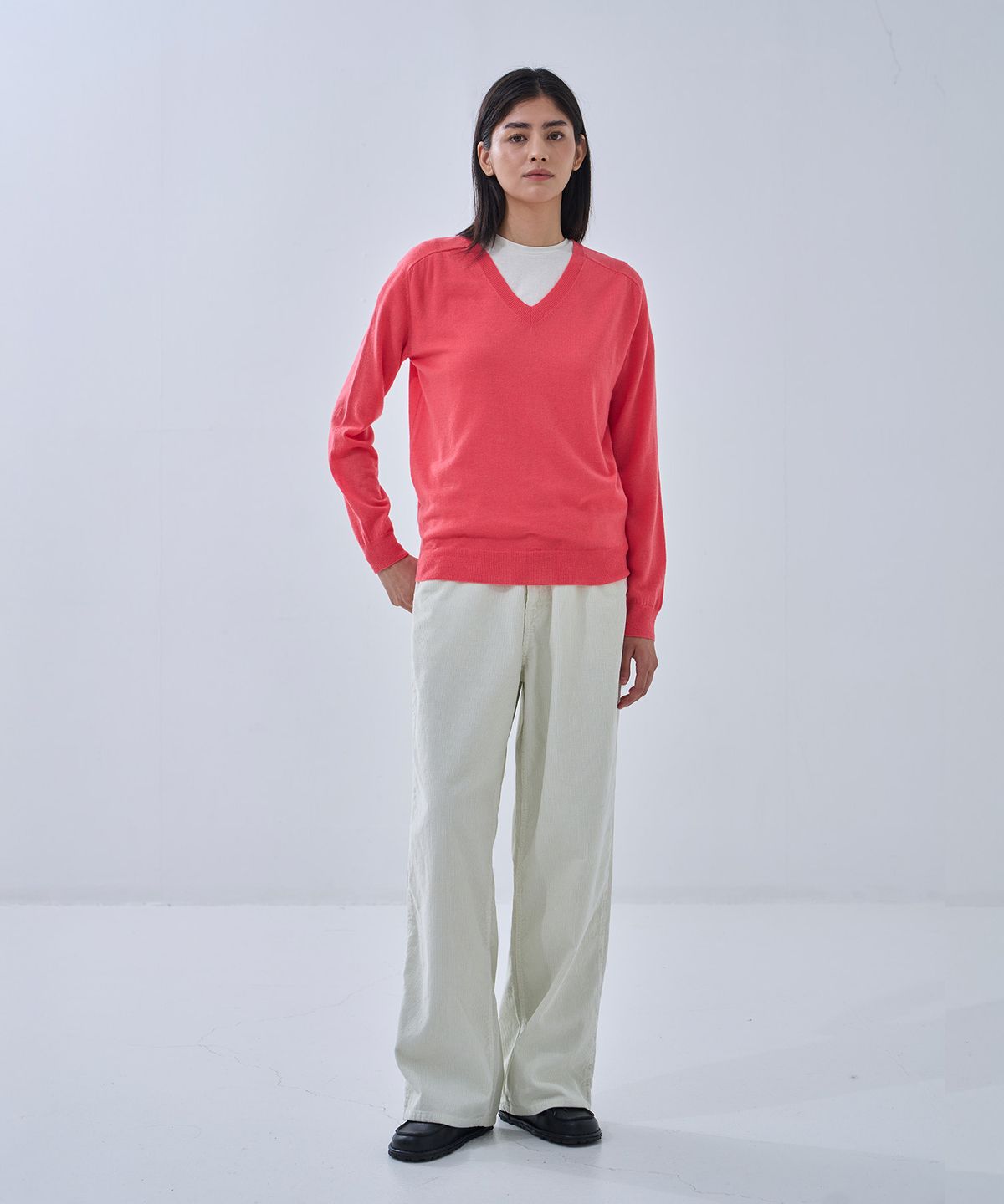 정감 스튜디오(JEONGGAM STUDIOS) Wool V-neck Kint_6 Color