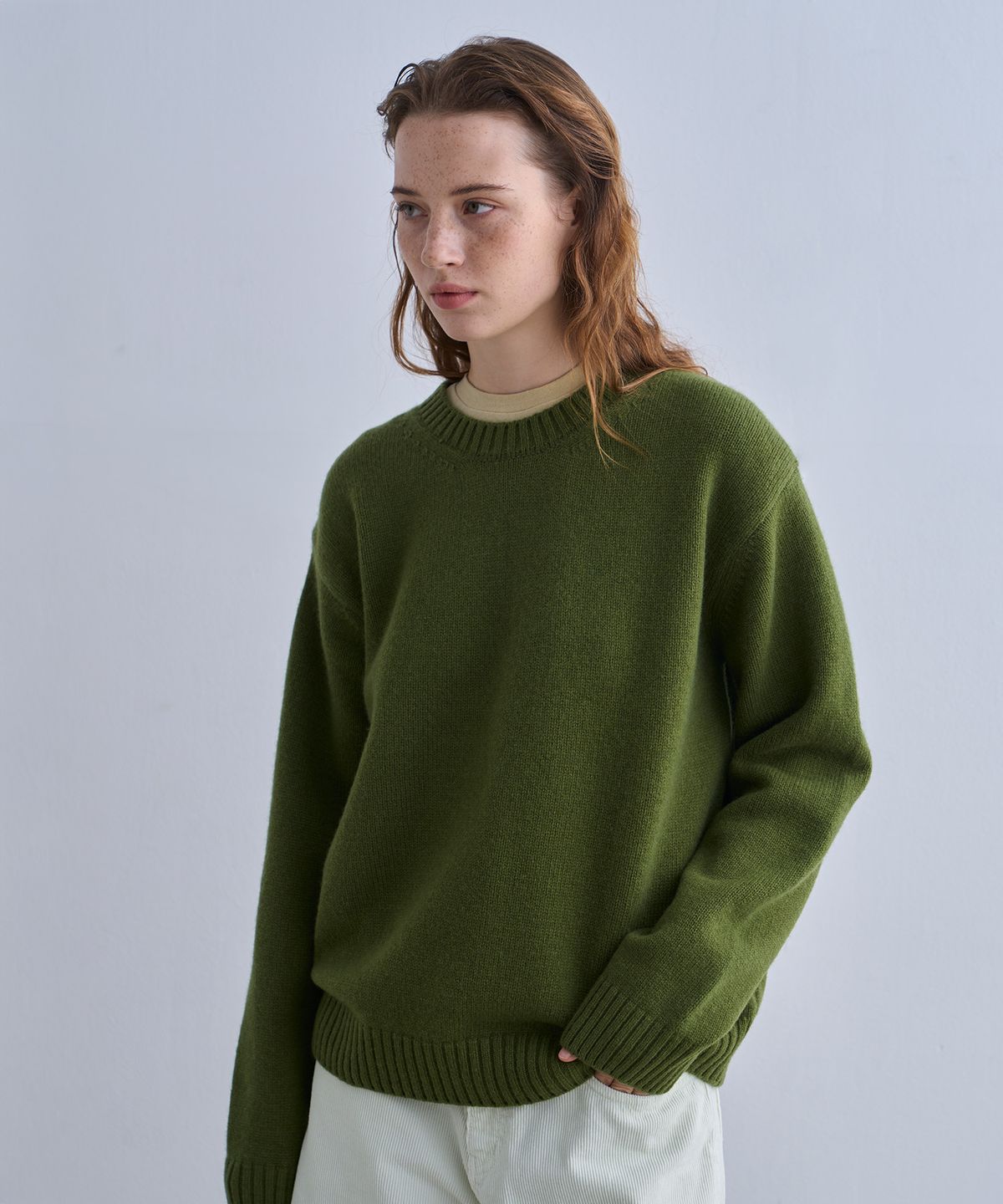 정감 스튜디오(JEONGGAM STUDIOS) Soft Round Knit_2 Color