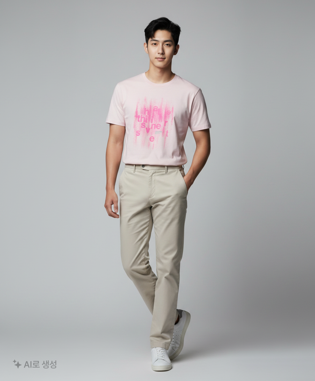 디스이즈네버댓(THISISNEVERTHAT) (SS23) Brushed Paint Tee - White M