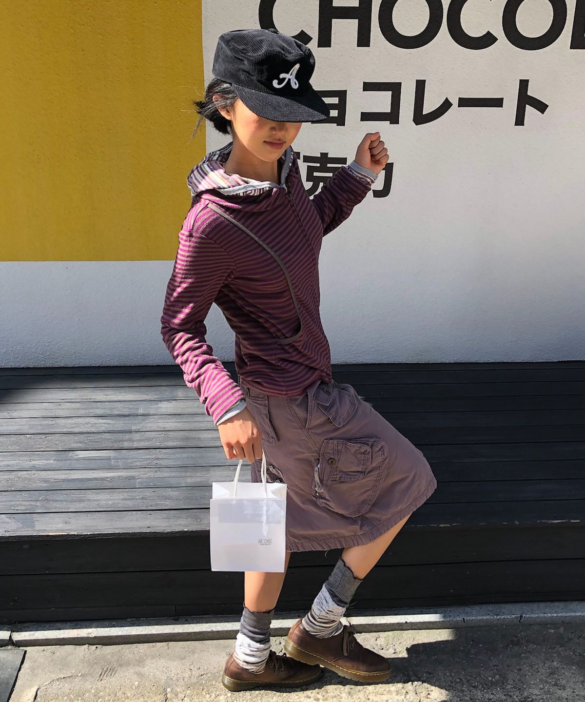 에이이에이이(AEAE) PATCHWORK LEG WARMER [GREY]