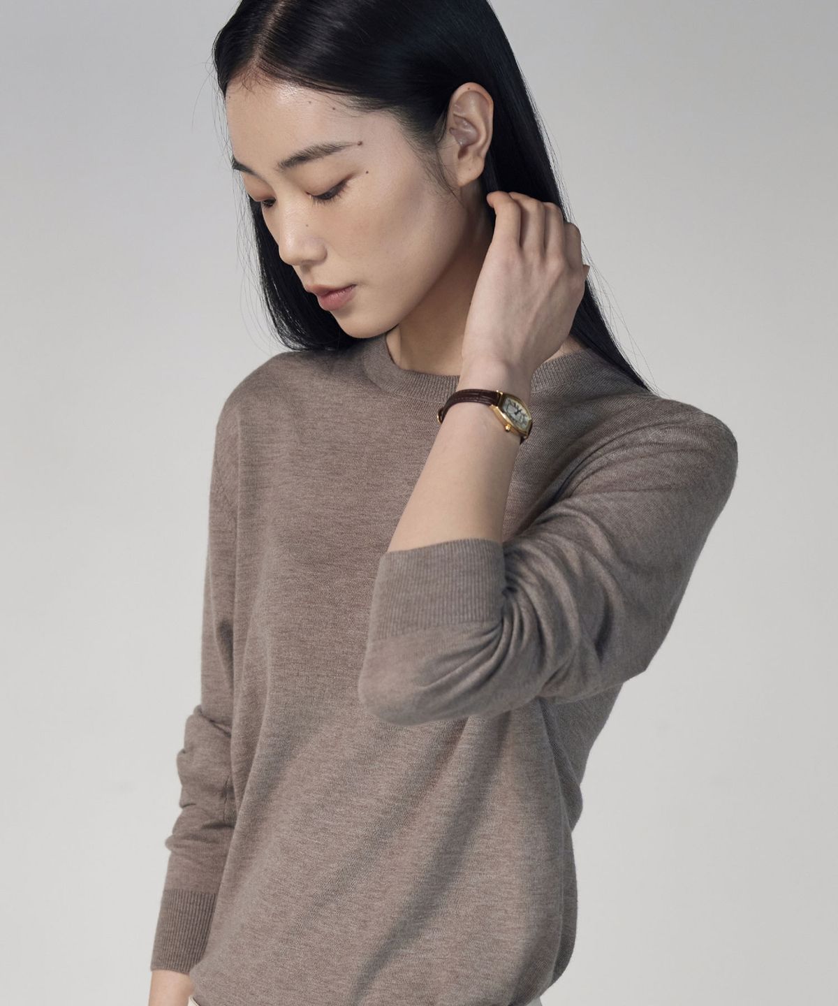 더니트컴퍼니(THEKNITCOMPANY) (우먼) 울 블렌디드 크루넥 스웨터 4color