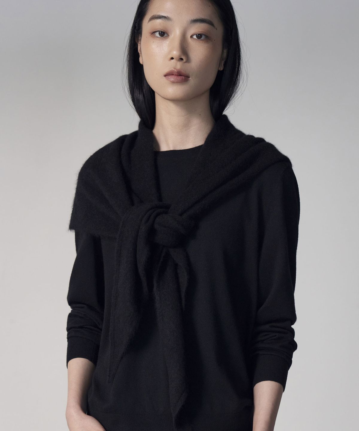 더니트컴퍼니(THEKNITCOMPANY) (우먼) 울 블렌디드 크루넥 스웨터 4color