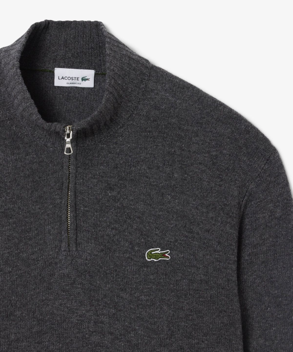 라코스테(LACOSTE) 남성 방모 반집업 풀오버 AH3052-56N 050