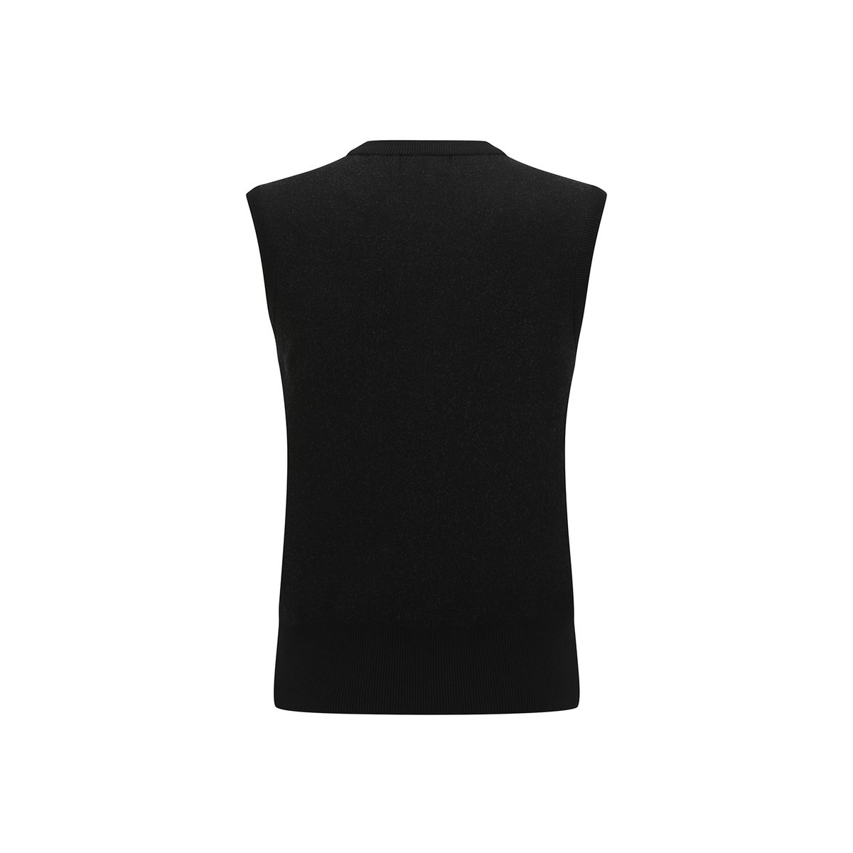어뉴골프(ANEW GOLF) WOMEN LOGO ROUND NECK KNIT VEST_BK