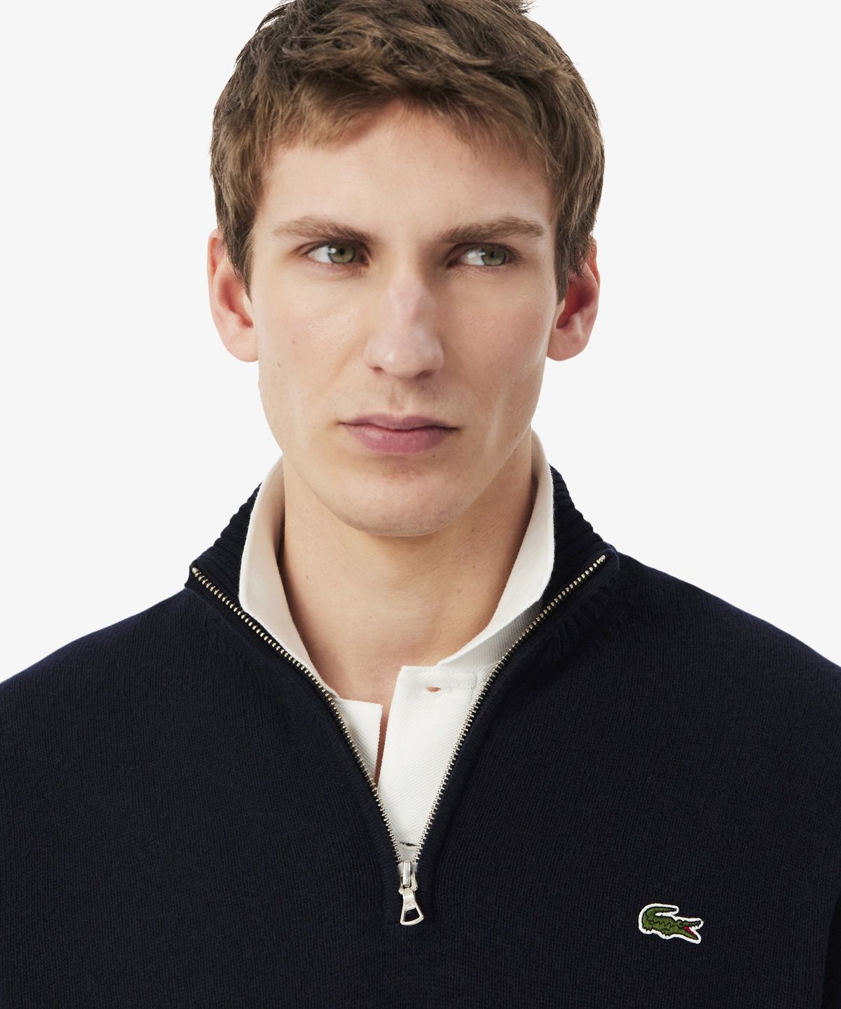 라코스테(LACOSTE) 남성 방모 반집업 풀오버 AH3052-56N 166