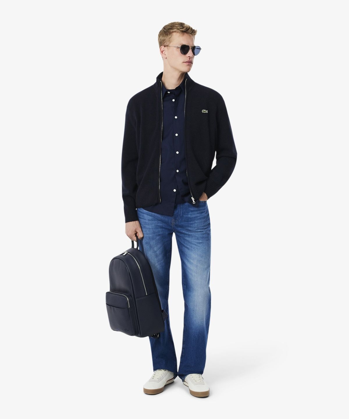 라코스테(LACOSTE) 남성 방모 풀집업 가디건 AH5181-56N 166