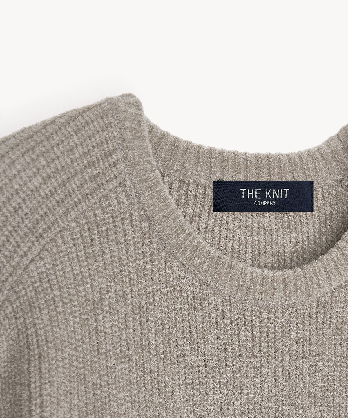 더니트컴퍼니(THEKNITCOMPANY) 셔닐 리브드 크루넥 스웨터 4color