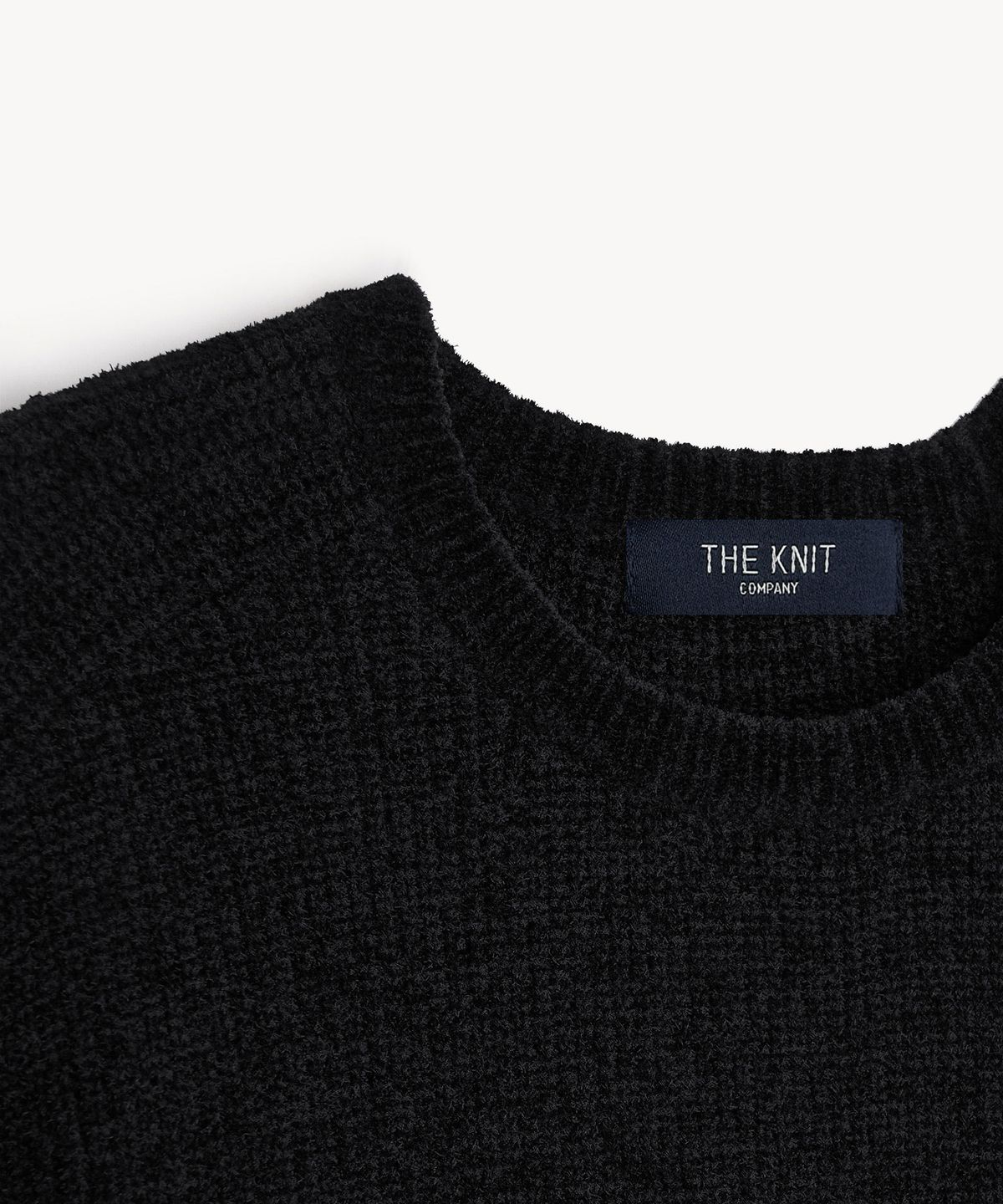 더니트컴퍼니(THEKNITCOMPANY) 셔닐 리브드 크루넥 스웨터 4color
