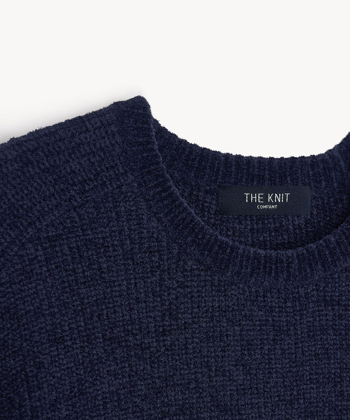 더니트컴퍼니(THEKNITCOMPANY) 셔닐 리브드 크루넥 스웨터 4color