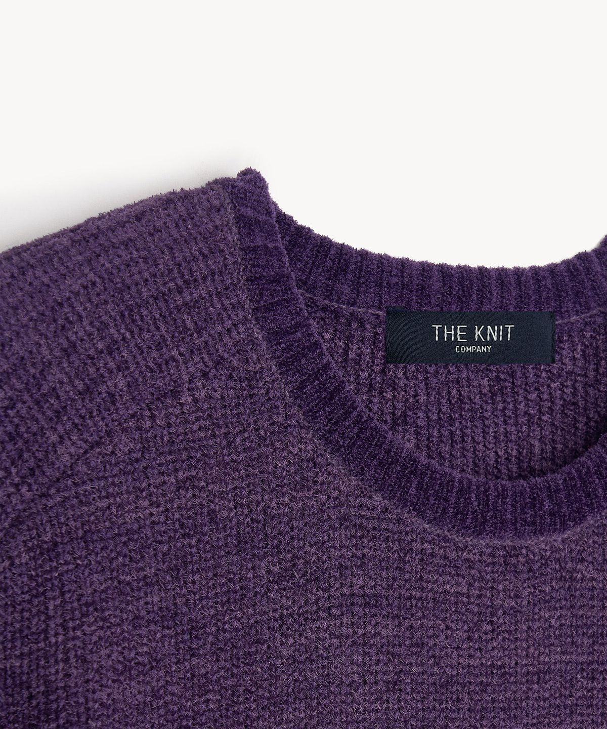 더니트컴퍼니(THEKNITCOMPANY) 셔닐 리브드 크루넥 스웨터 4color