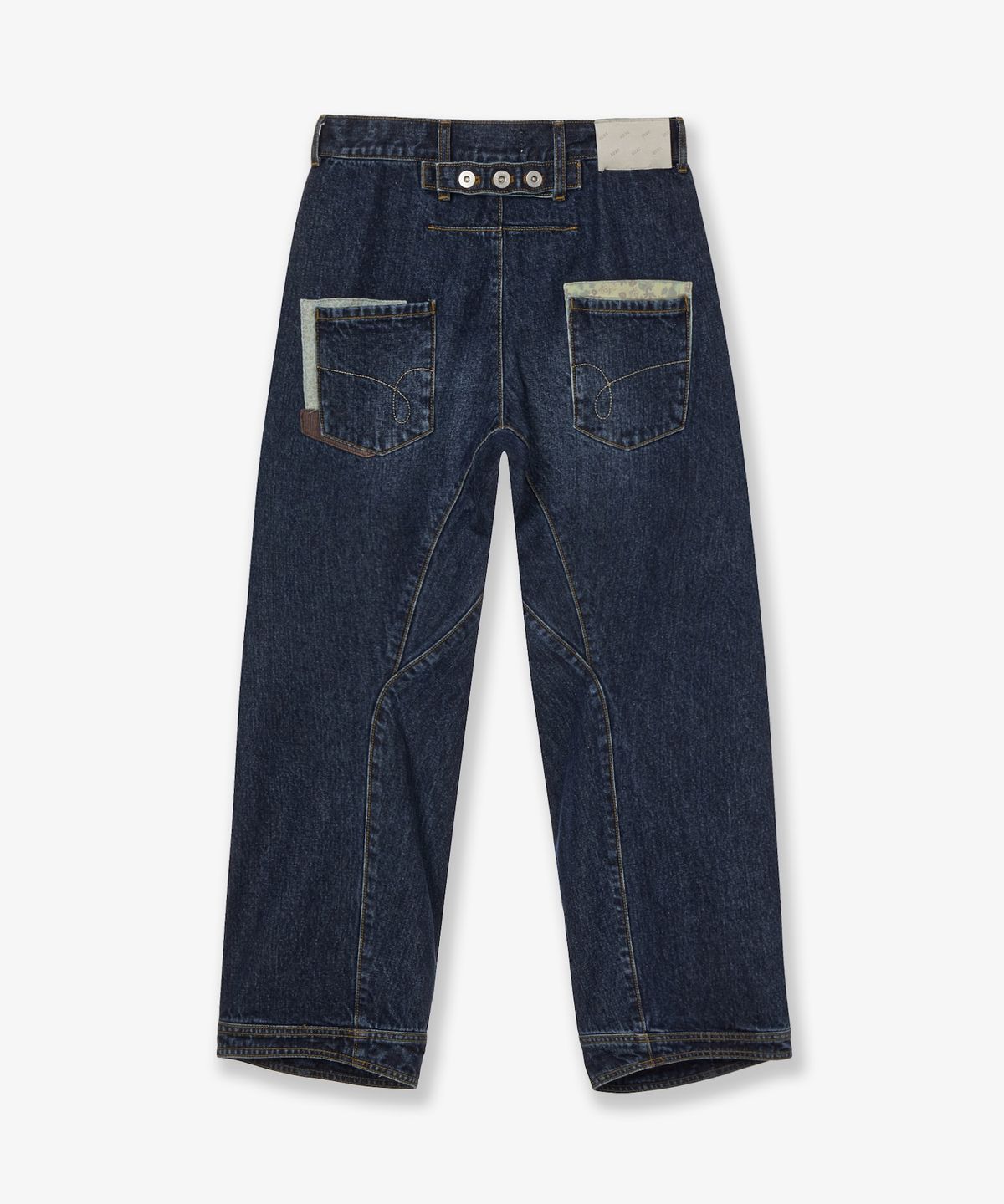 에이이에이이(AEAE) POCKET PATCHWORK ENGINEERED PANTS [DARK BLUE]