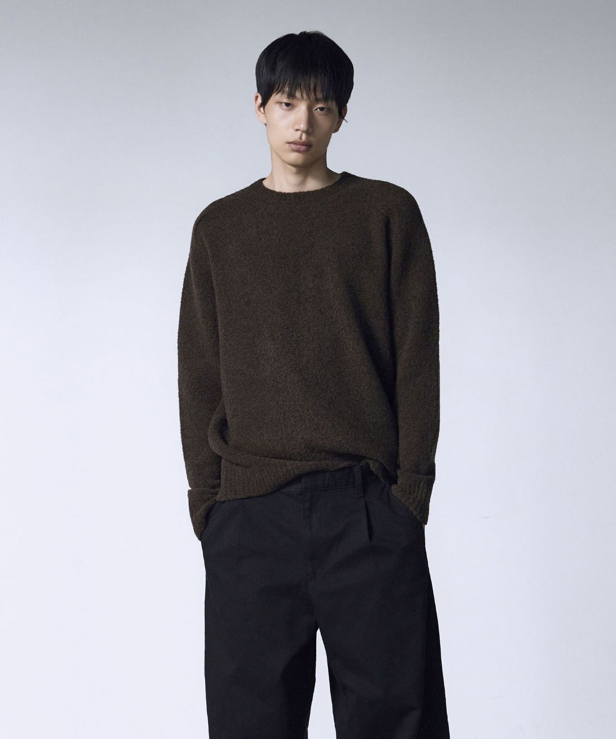 더니트컴퍼니(THEKNITCOMPANY) 울 부클레 스웨터 4color