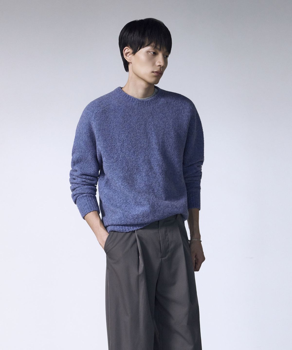 더니트컴퍼니(THEKNITCOMPANY) 울 부클레 스웨터 4color