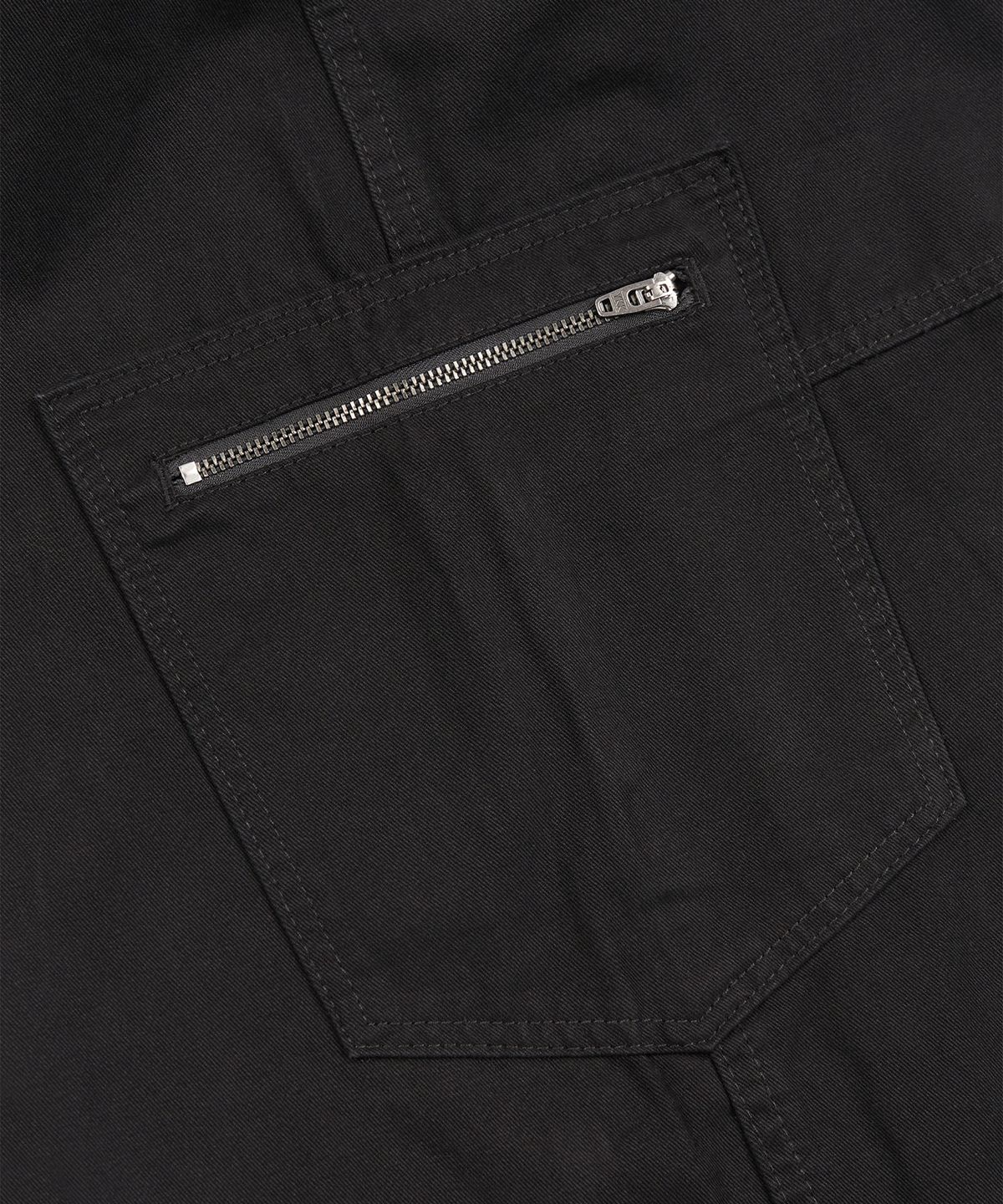 엑스컨테이너(EXCONTAINER) 워시드 커브드 카고 팬츠 (BLACK)