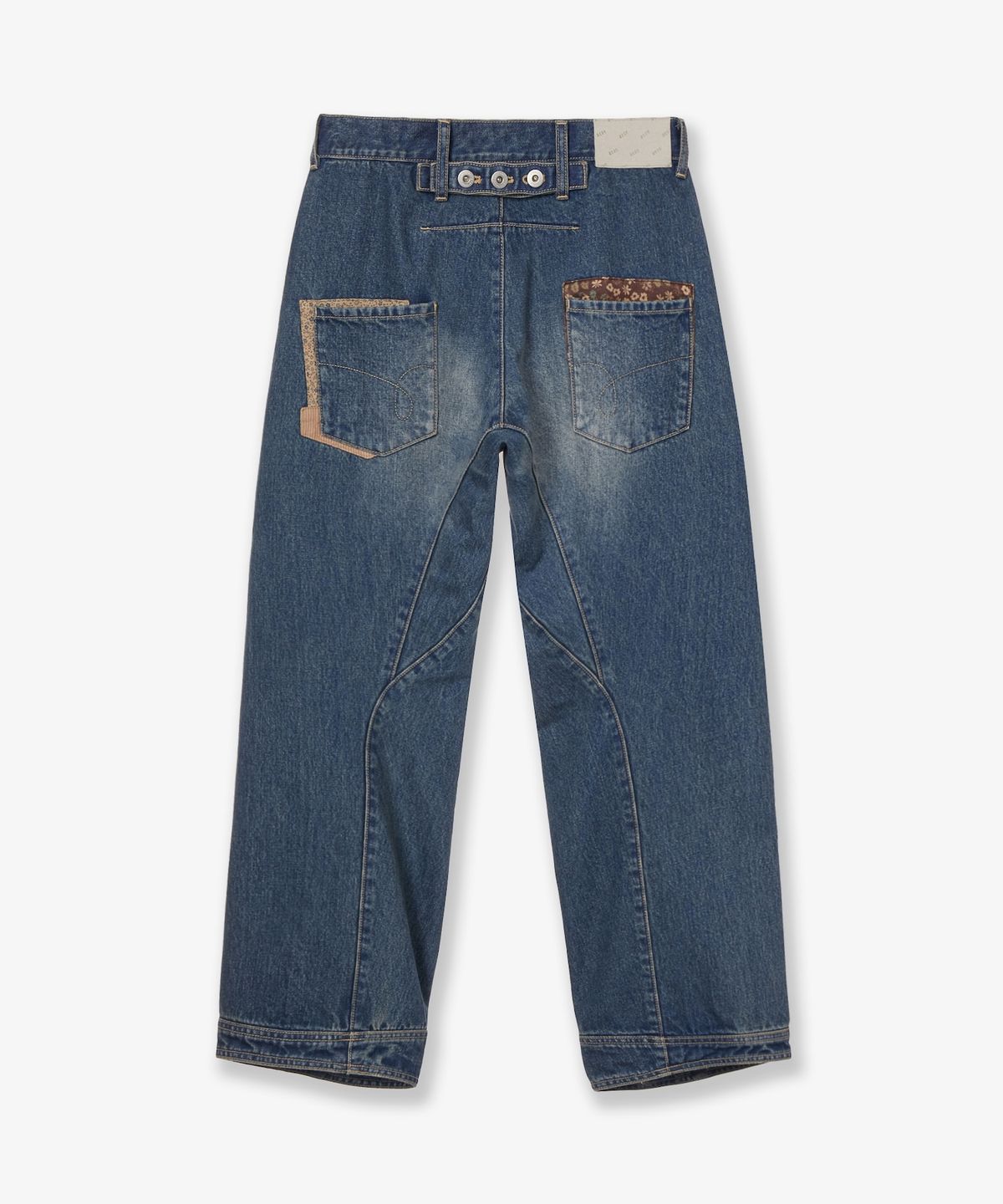 에이이에이이(AEAE) POCKET PATCHWORK ENGINEERED PANTS [LIGHT BLUE]