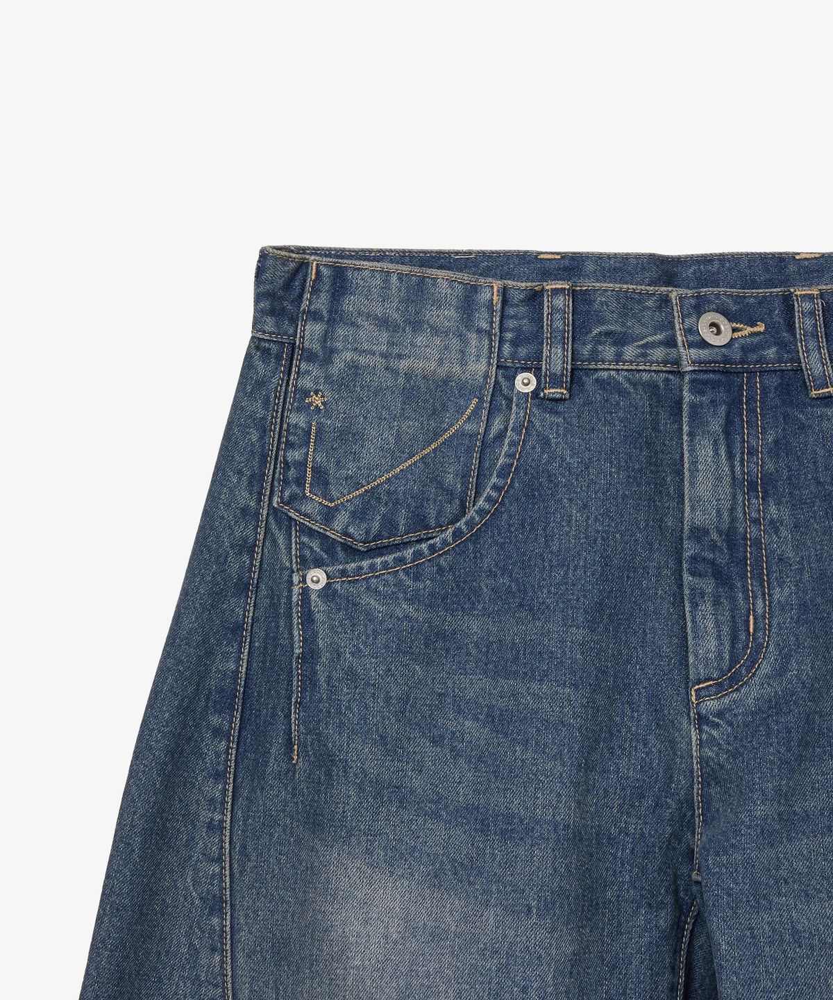 에이이에이이(AEAE) POCKET PATCHWORK ENGINEERED PANTS [LIGHT BLUE]