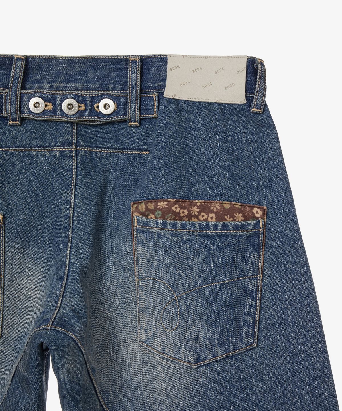 에이이에이이(AEAE) POCKET PATCHWORK ENGINEERED PANTS [LIGHT BLUE]