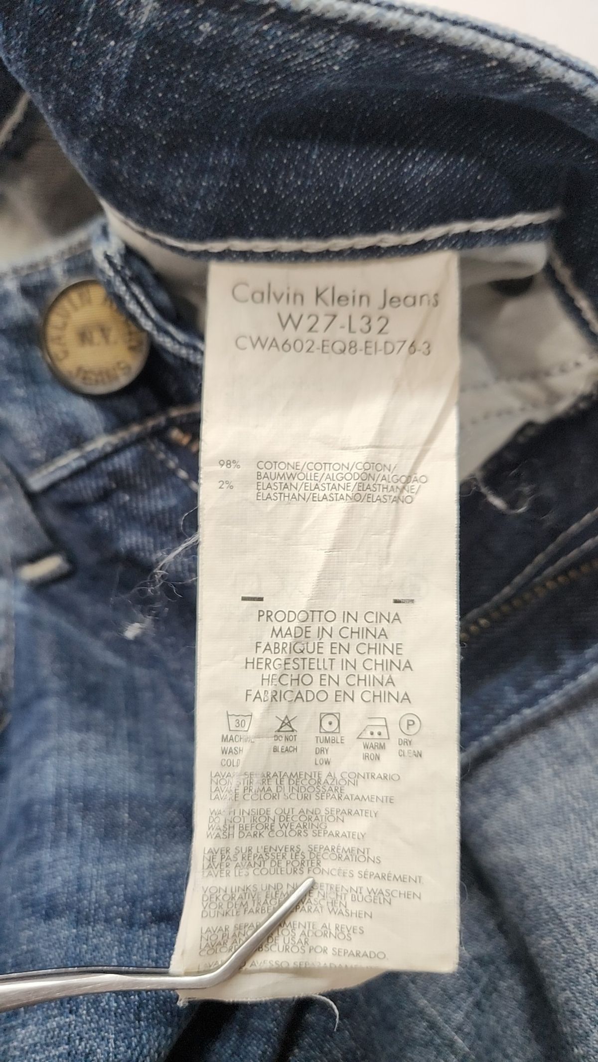 캘빈클라인 진(CALVIN KLEIN JEANS) 청/데님 팬츠 27