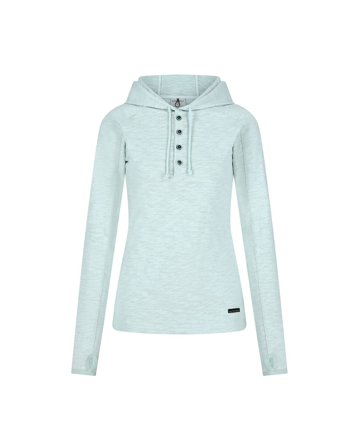 썬러브투어(SUNLOVETOUR) Slub Hooded LS Tee Mint