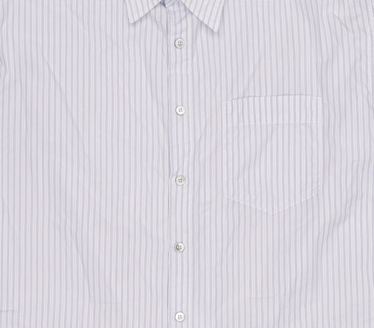 호이테(HEUTE) LONG SLEEVE STRIPE SHIRT (L/BLUE) L