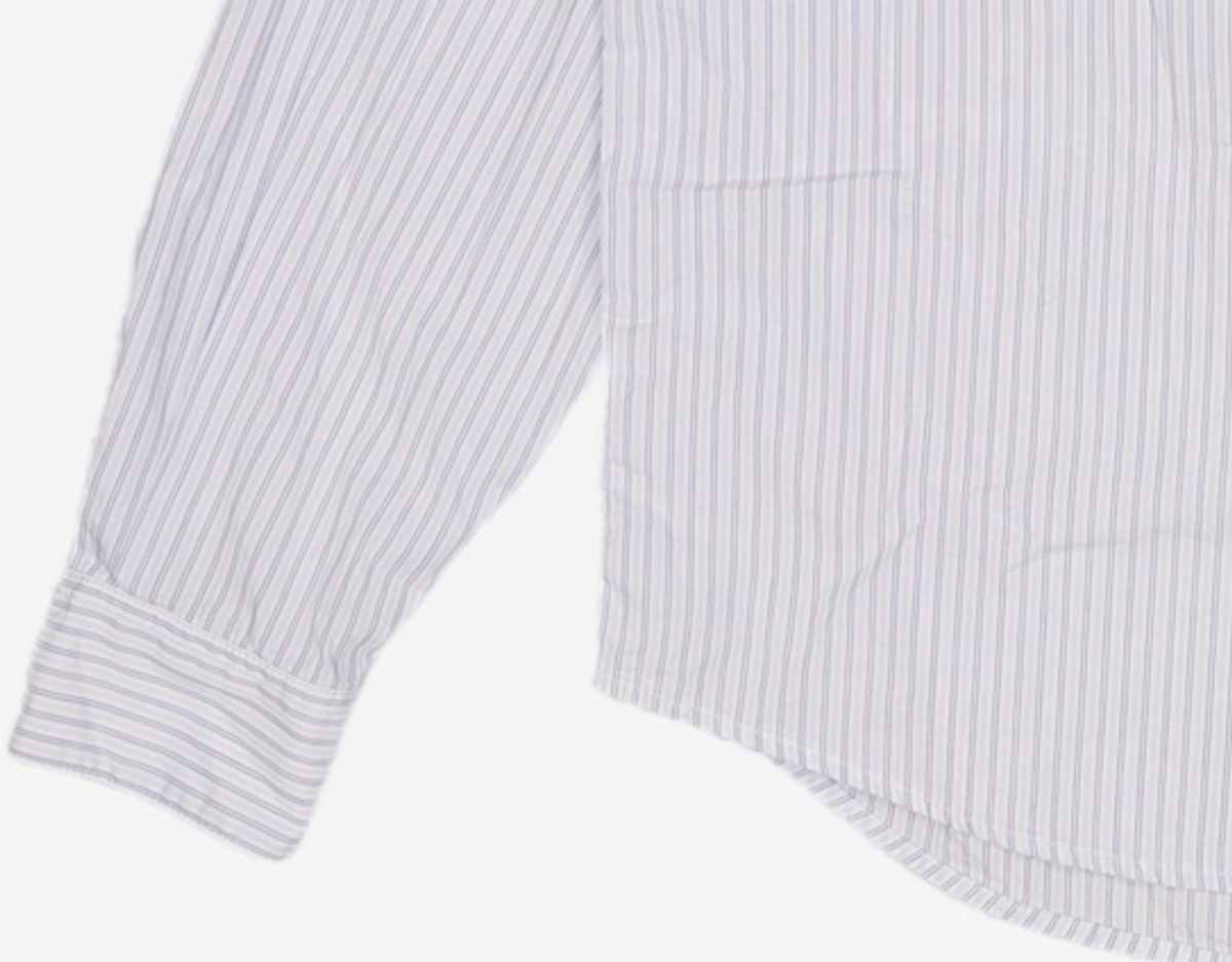 호이테(HEUTE) LONG SLEEVE STRIPE SHIRT (L/BLUE) L