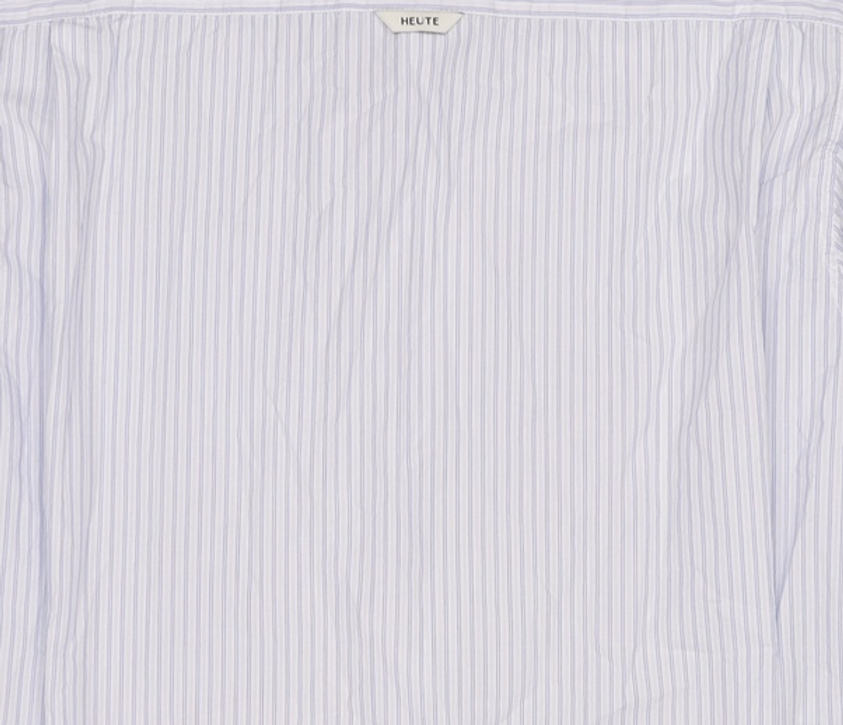 호이테(HEUTE) LONG SLEEVE STRIPE SHIRT (L/BLUE) L