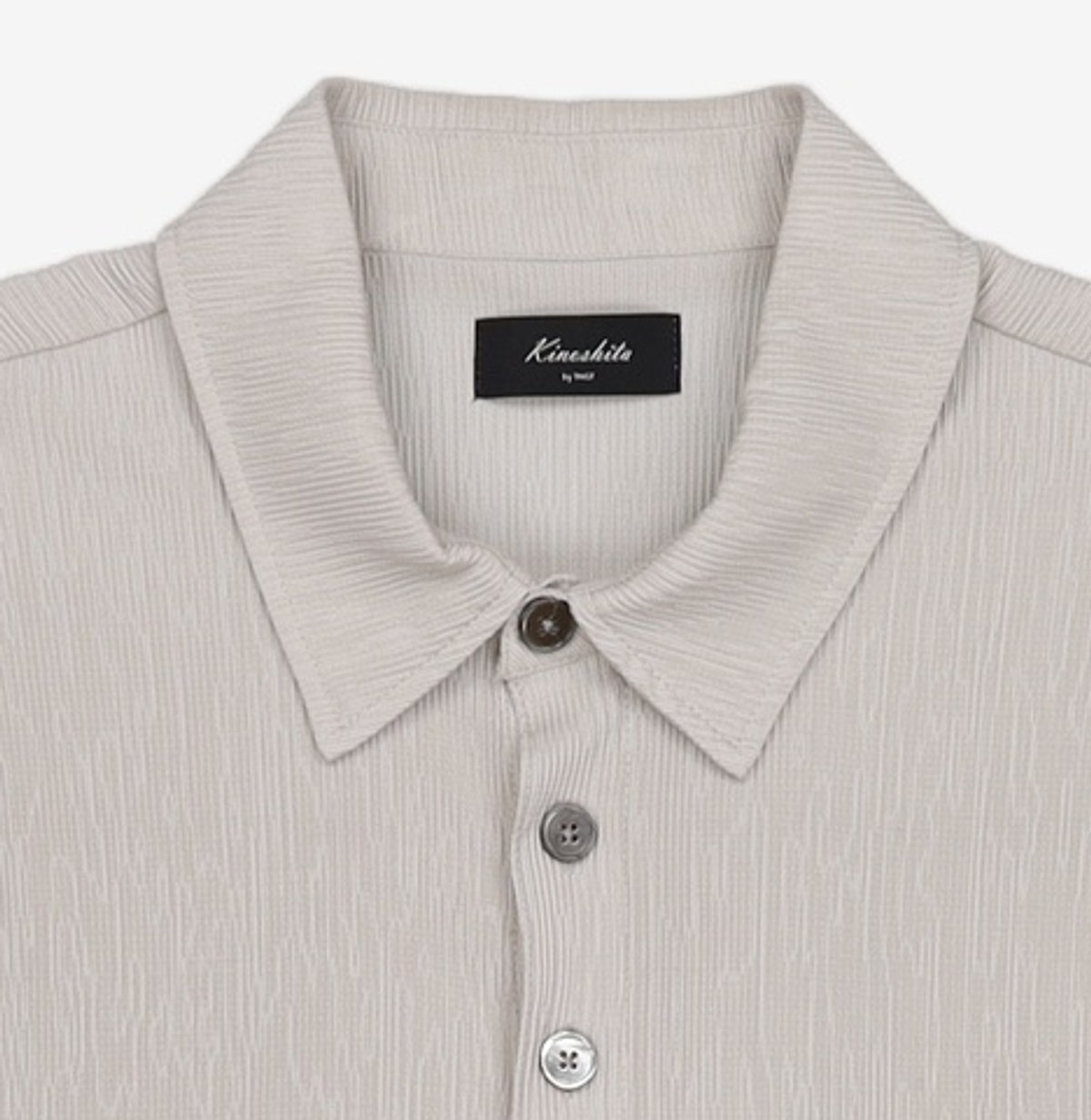 티엔지티(TNGT) Kinoshita Seersucker Polo (Light Beige) TNTS6E201I2 100